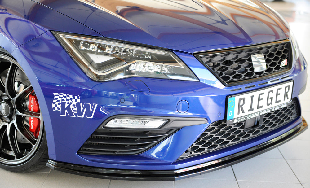 Rieger Frontsplitter Seat Leon FR/Cupra 5F Facelift – Hochglanzschwarz