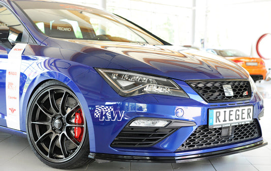 Rieger Frontsplitter Seat Leon FR/Cupra 5F Facelift – Hochglanzschwarz