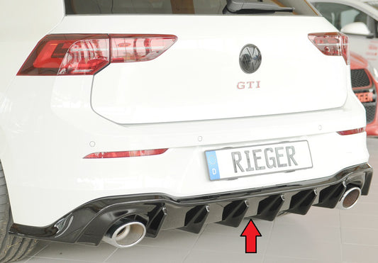 Rieger Diffuseur VW Golf MK8 GTI Clubsport 2020+ - Noir Brillant