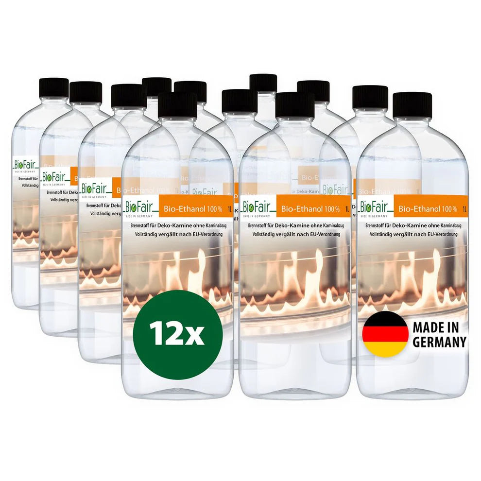 100% Bio-ethanol 1-liter fles