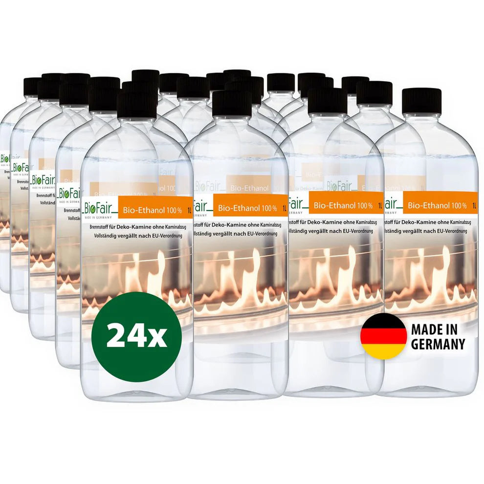 100% Bio-ethanol 1-liter fles