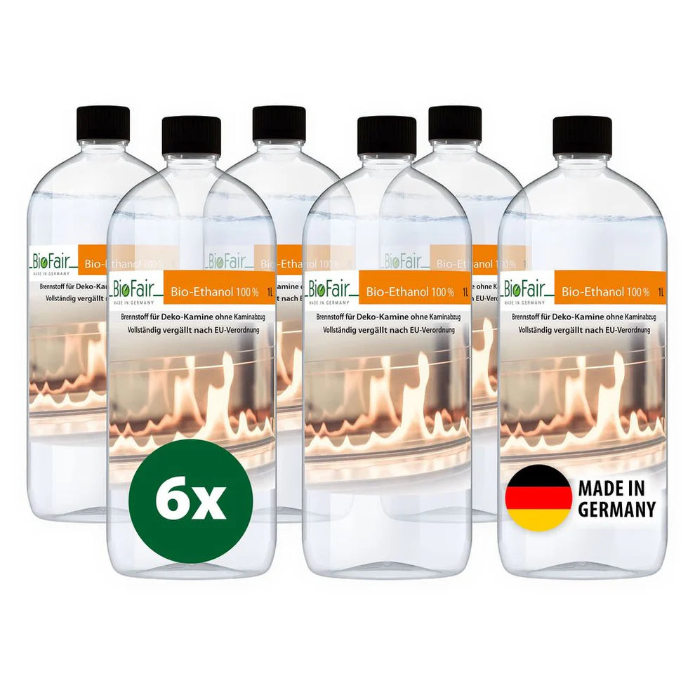 100% Bio-ethanol 1-liter fles