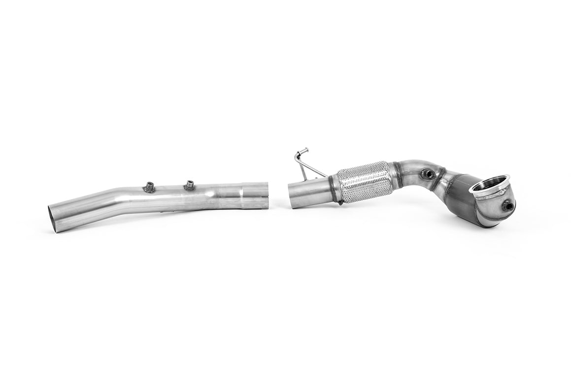 Tuyau de descente Milltek Sport à grand diamètre pour VW Golf MK8 GTI + Clubsport / Cupra Leon MK4 (modèles équipés de GPF uniquement)