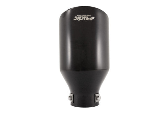 Embouts d'échappement Simoni Racing Ronds Inox Noir - Ø115xL210mm - Fixation 38-63mm