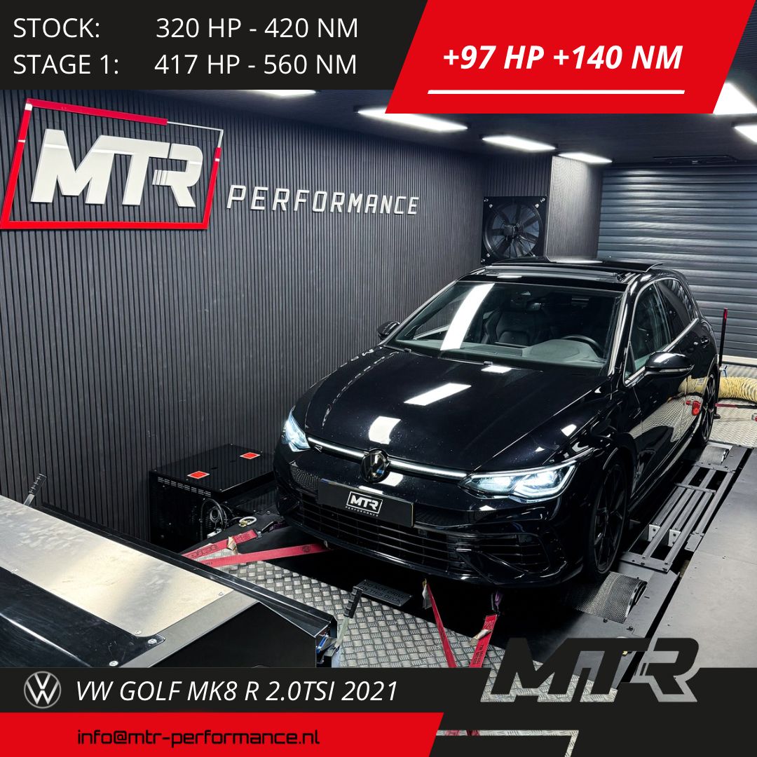 VW Golf MK8 R 2.0TSI 2021 - STAGE 1 – MTR Performance NL