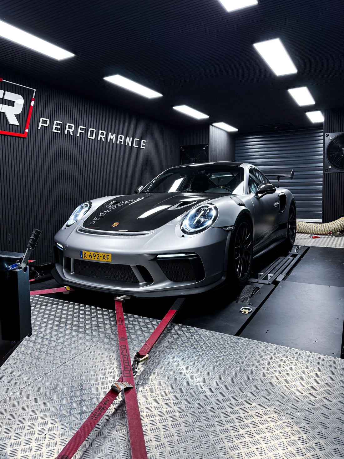 Porsche GT3 RS Weissach x iPE-Exhaust op de dyno
