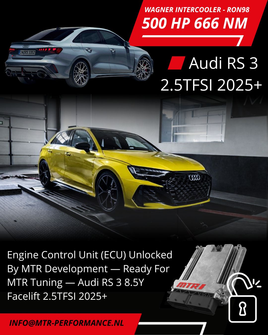 Audi RS3 8.5Y Facelift ECU ge-unlocked!