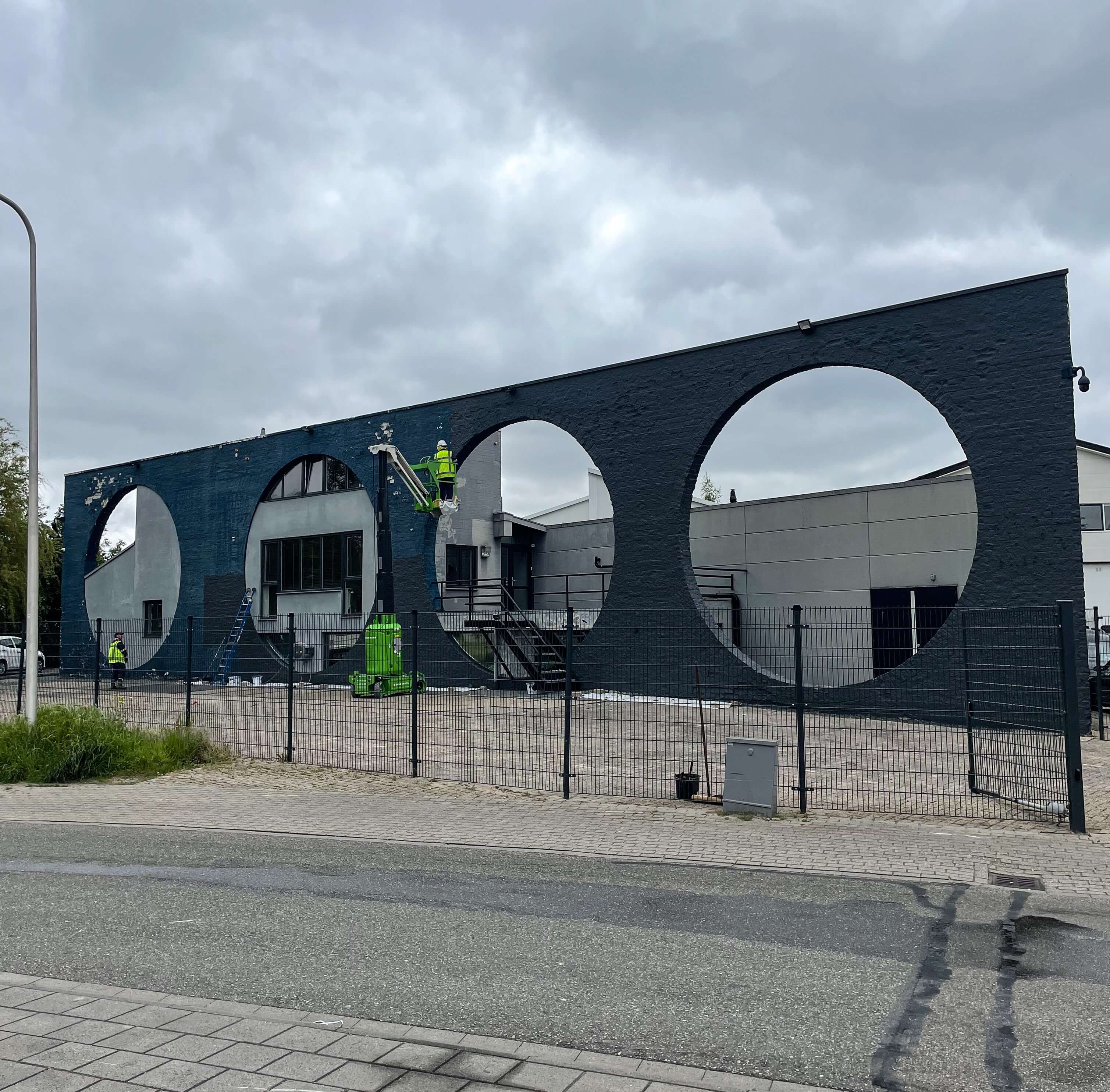 Locatie in de vorm van het Audi logo