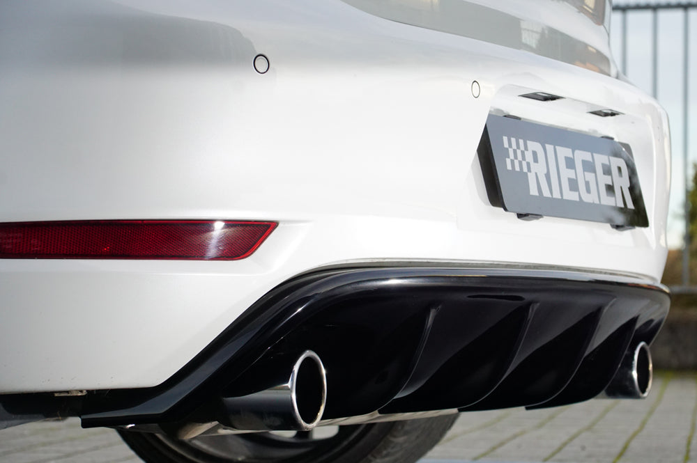 Rieger Rear Diffuser Insert Volkswagen Golf MK6 GTI - Hoogglans Zwart