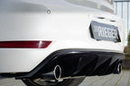 Rieger Rear Diffuser Insert Volkswagen Golf MK6 GTI - Hoogglans Zwart