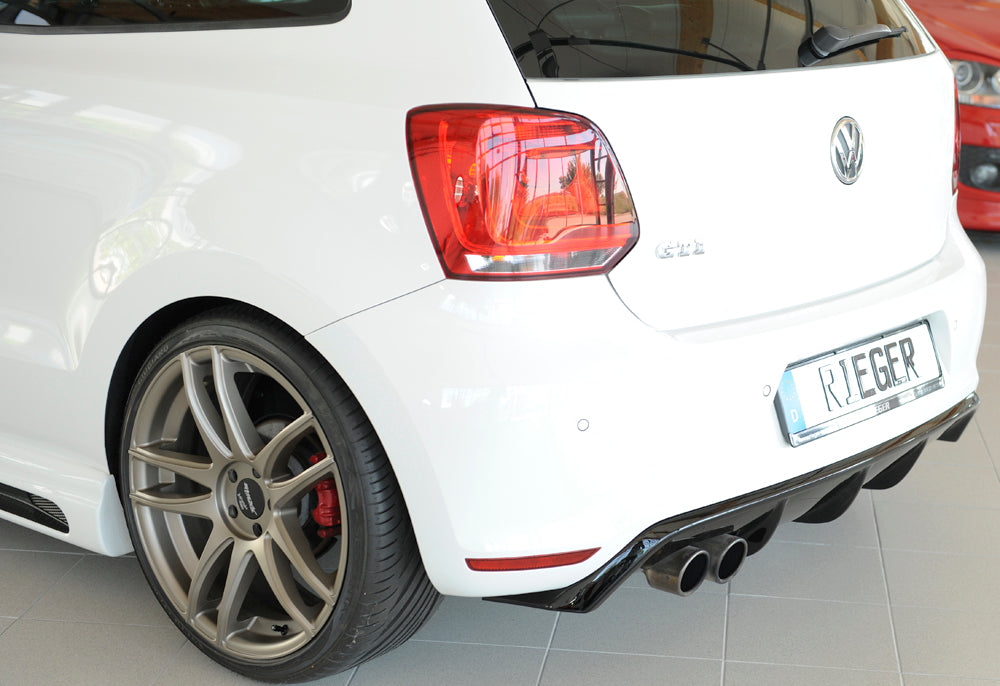 Rieger Diffuseur VW Polo GTI 2010/2014 - Noir Brillant