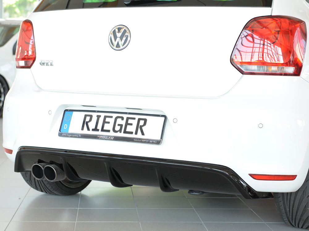 Rieger Diffuseur VW Polo GTI 2010/2014 - Noir Brillant