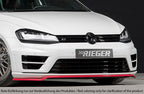 Rieger Front Splitter Volkswagen Golf MK7 R / R-Line - Hoogglans Zwart