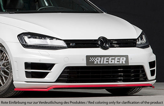Rieger Front Splitter Volkswagen Golf MK7 R - Hoogglans Zwart