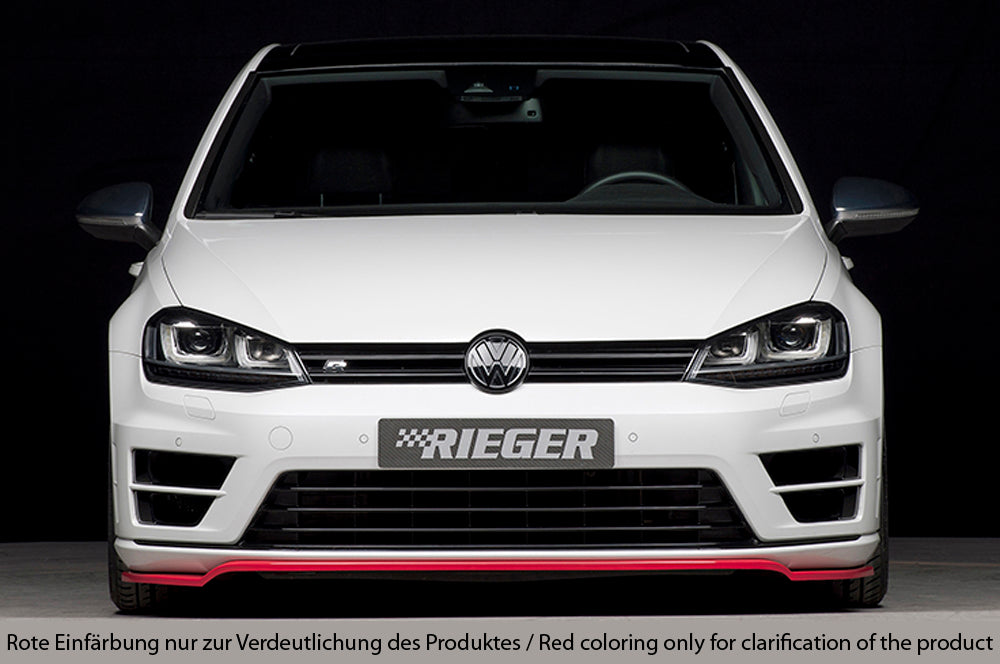 Rieger Front Splitter Volkswagen Golf MK7 R / R-Line - Hoogglans Zwart