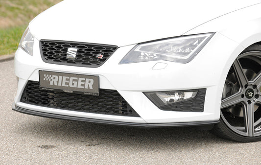 Rieger Front Splitter Seat Leon FR/Cupra 5F - Hoogglans Zwart