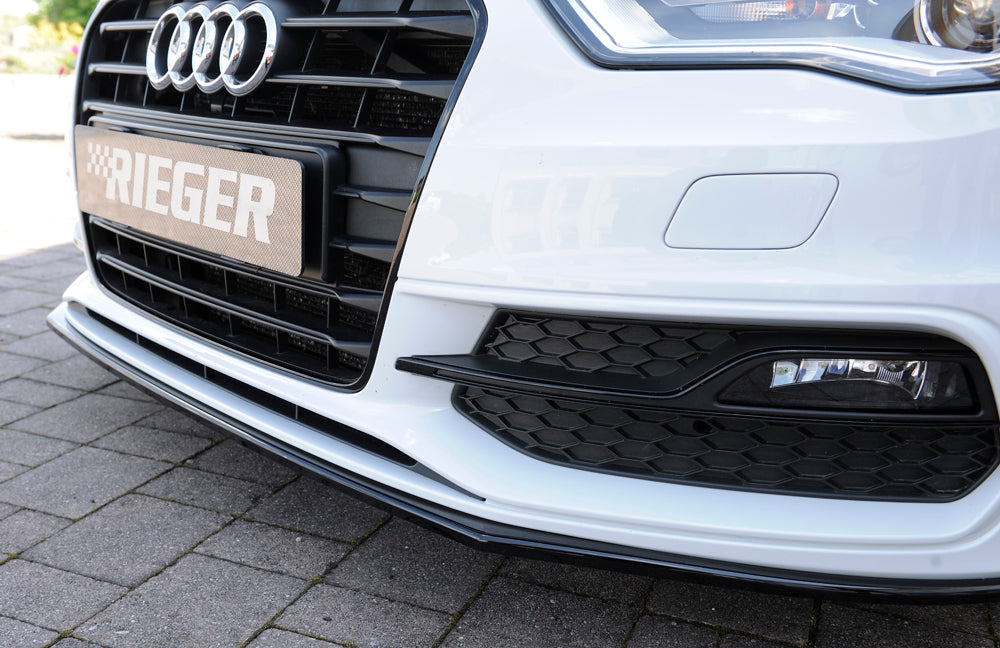 Rieger Répartiteur Avant Audi S3, A3 S-Line 8V - Noir Brillant