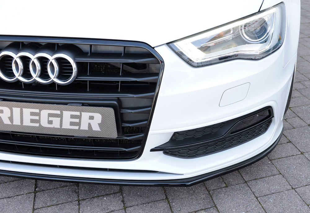 Rieger Répartiteur Avant Audi S3, A3 S-Line 8V - Noir Brillant