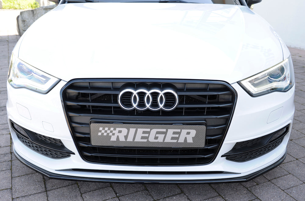 Rieger Répartiteur Avant Audi S3, A3 S-Line 8V - Noir Brillant