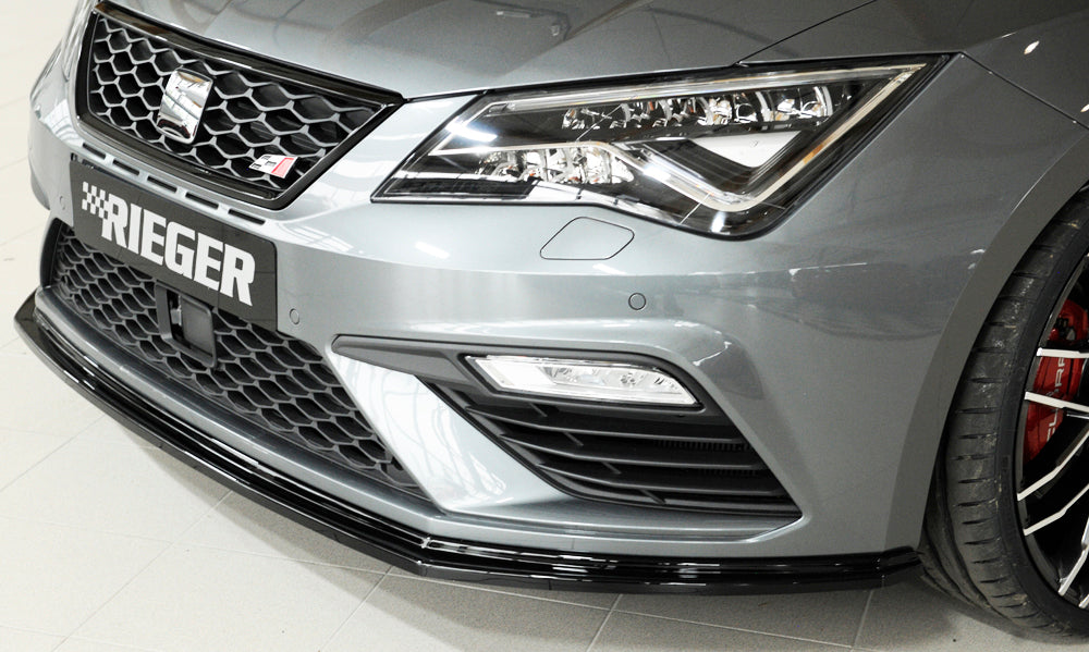 Rieger Répartiteur Avant Seat Leon FR/Cupra 5F Facelift - Noir Brillant