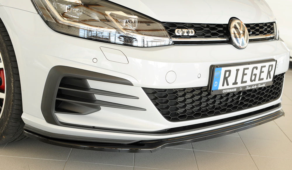 Rieger Front Splitter VW Golf MK7.5 GTI/GTE/GTD 2017+ - High-Gloss Black