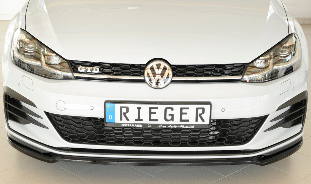 Rieger Front Splitter VW Golf MK7.5 GTI/GTE/GTD 2017+ - High-Gloss Black