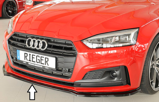 Rieger Frontsplitter Audi S5 B9/F5 2016-2019 - Hochglanz Schwarz