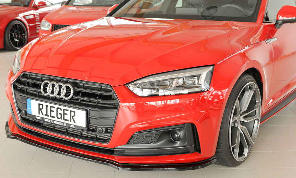 Rieger Front Splitter Audi S5 B9/F5 2016-2019 - Hoogglans Zwart