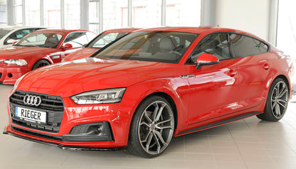 Rieger Frontsplitter Audi S5 B9/F5 2016-2019 - Hochglanz Schwarz