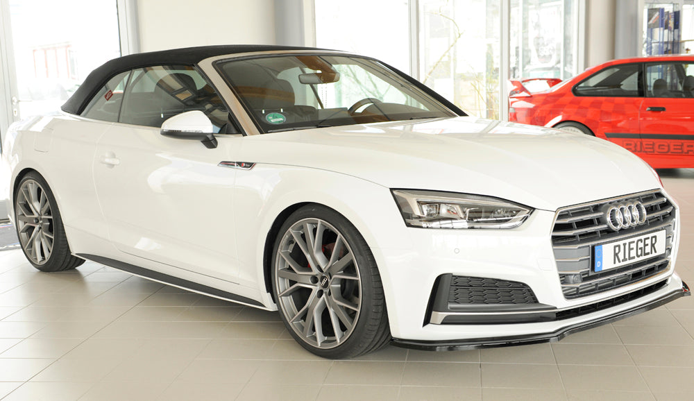 Rieger Frontsplitter Audi S5 B9/F5 2016-2019 - Hochglanz Schwarz