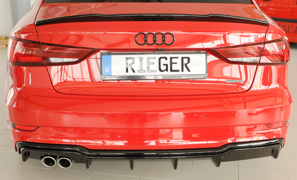 Rieger Rear Diffuser Insert Audi A3 8V Sedan FL | MTR-Performance – MTR ...