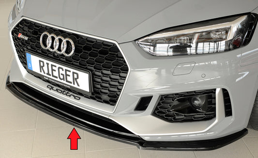 Rieger Frontsplitter Audi RS5 B9/F5 2017-2020 - Hochglanz Schwarz