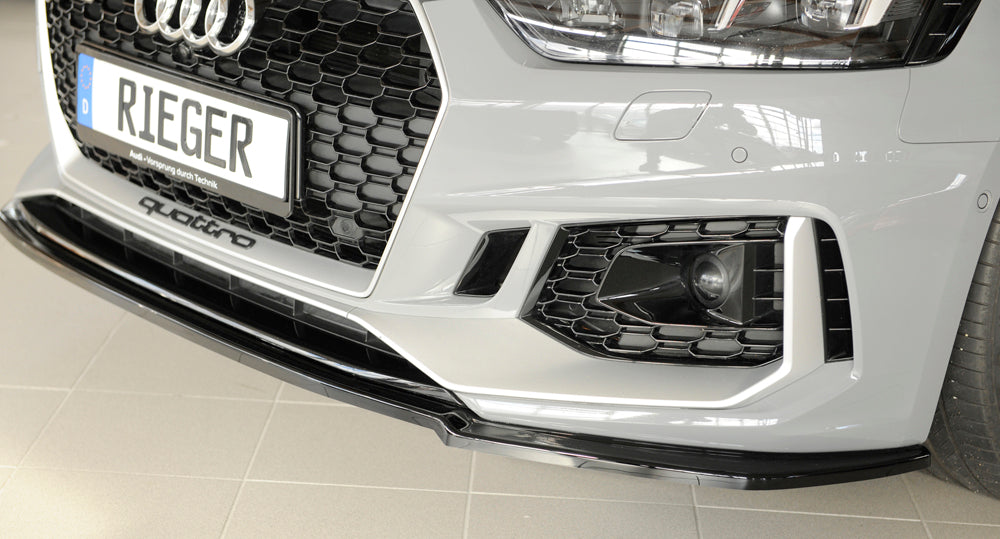 Rieger Frontsplitter Audi RS5 B9/F5 2017-2020 - Hochglanz Schwarz