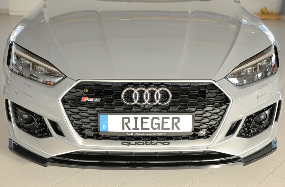 Rieger Frontsplitter Audi RS5 B9/F5 2017-2020 - Hochglanz Schwarz