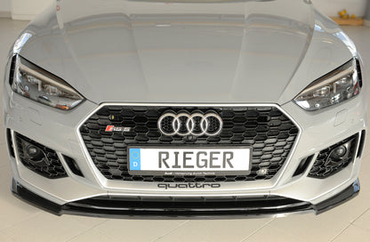 Rieger Frontsplitter Audi RS5 B9/F5 2017-2020 - Hochglanz Schwarz