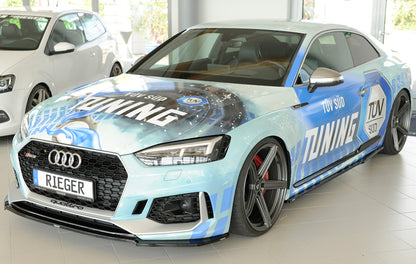 Rieger Frontsplitter Audi RS5 B9/F5 2017-2020 - Hochglanz Schwarz