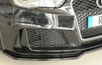 Rieger Frontsplitter Audi RS3 8V Sportback & Limousine Vor-Facelift - Hochglanz Schwarz
