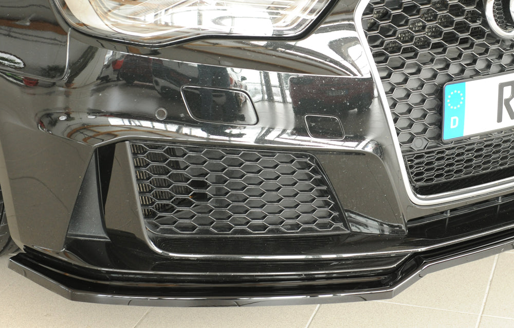 Rieger Front Splitter Audi RS3 8V Sportback & Sedan Pre-Facelift - Hoogglans Zwart