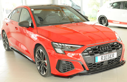 Bas de caisse Rieger pour Audi S3, A3 S-Line 8Y 2024+ - Noir brillant