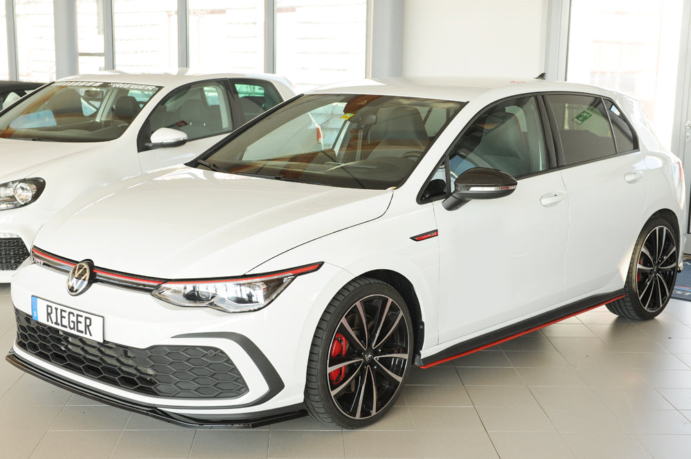 Rieger Répartiteur Avant VW Golf MK8 GTI 2020+ - Noir Brillant