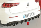 Rieger Diffuser VW Golf MK8 GTI 2020+ - Hoogglans Zwart