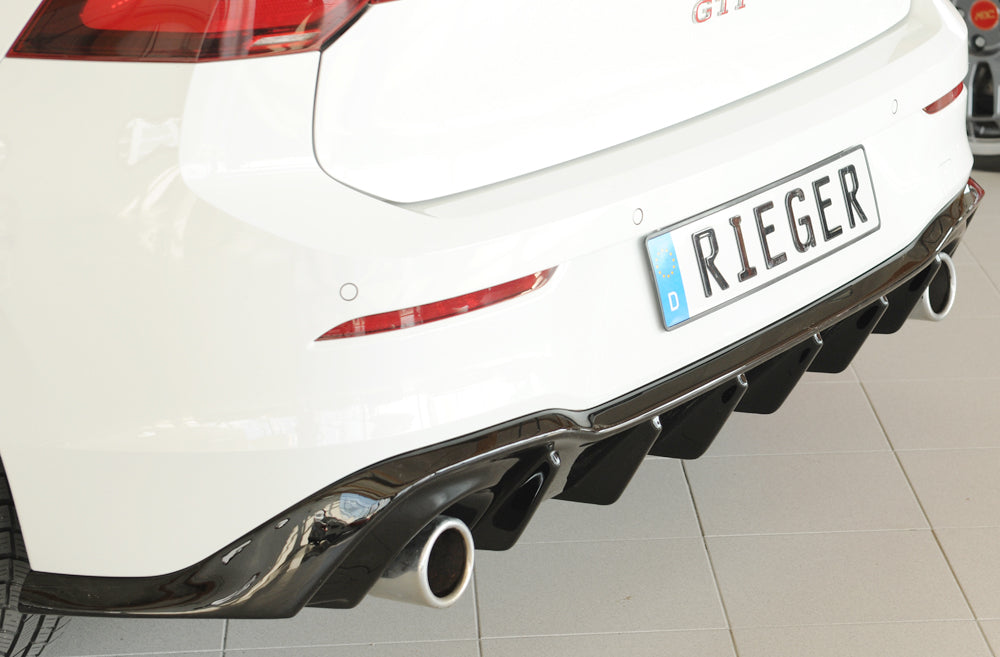 Rieger Diffuseur VW Golf MK8 GTI 2020+ - Noir Brillant