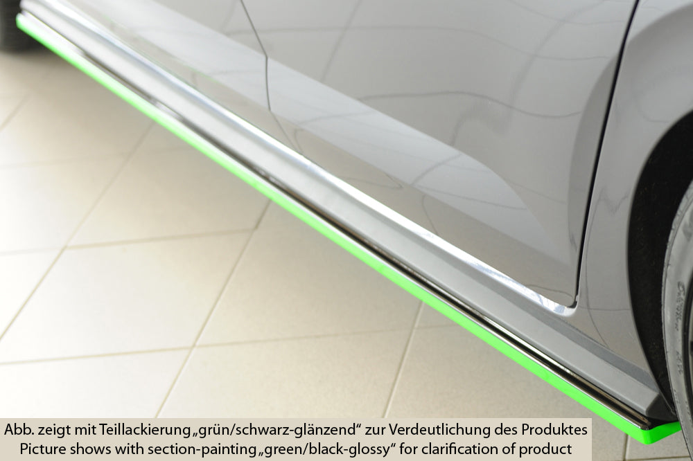 Rieger Side Skirts VW Polo GTI AW 2017+ - Hoogglans Zwart