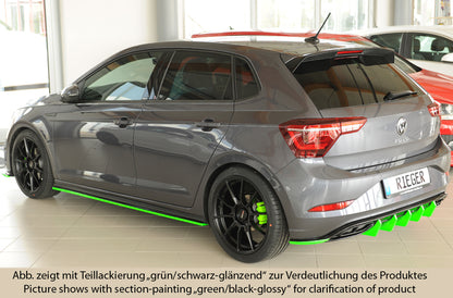 Rieger Jupes Latérales VW Polo GTI AW - Noir Brillant