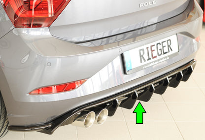 Rieger Diffuser VW Polo GTI AW 2021+ - Hoogglans Zwart