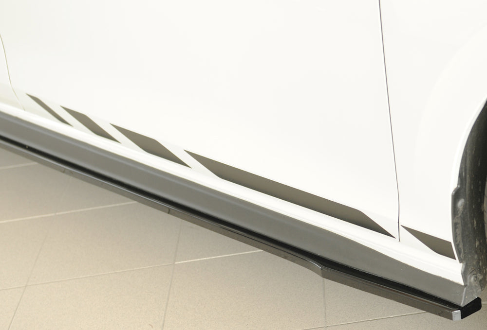 Rieger Side Skirts VW Golf MK8 GTI, GTI Clubsport 2020+ - Hoogglans Zwart