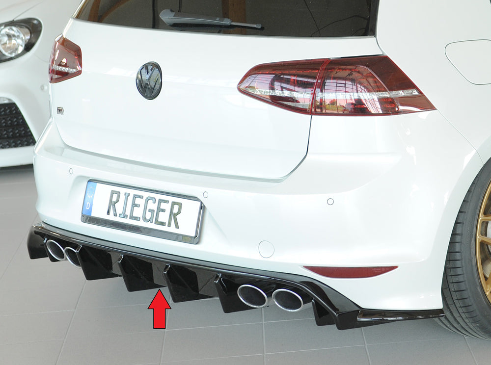 Rieger Diffuseur Volkswagen Golf MK7 R / R-Line - Noir Brillant