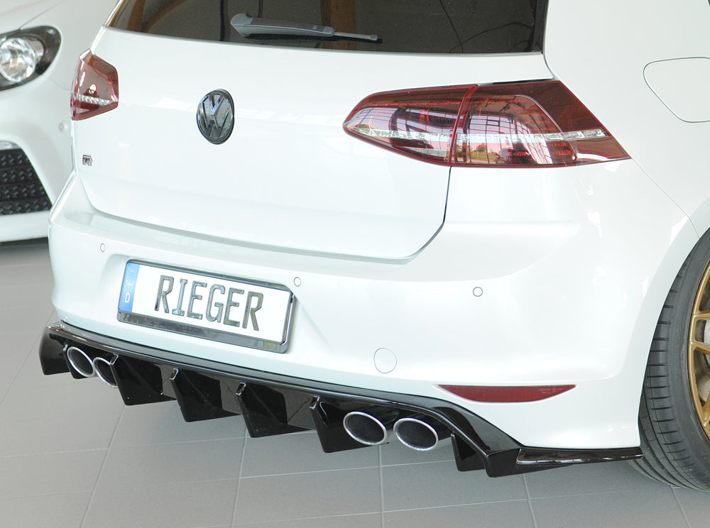 Rieger Diffuseur Volkswagen Golf MK7 R / R-Line - Noir Brillant