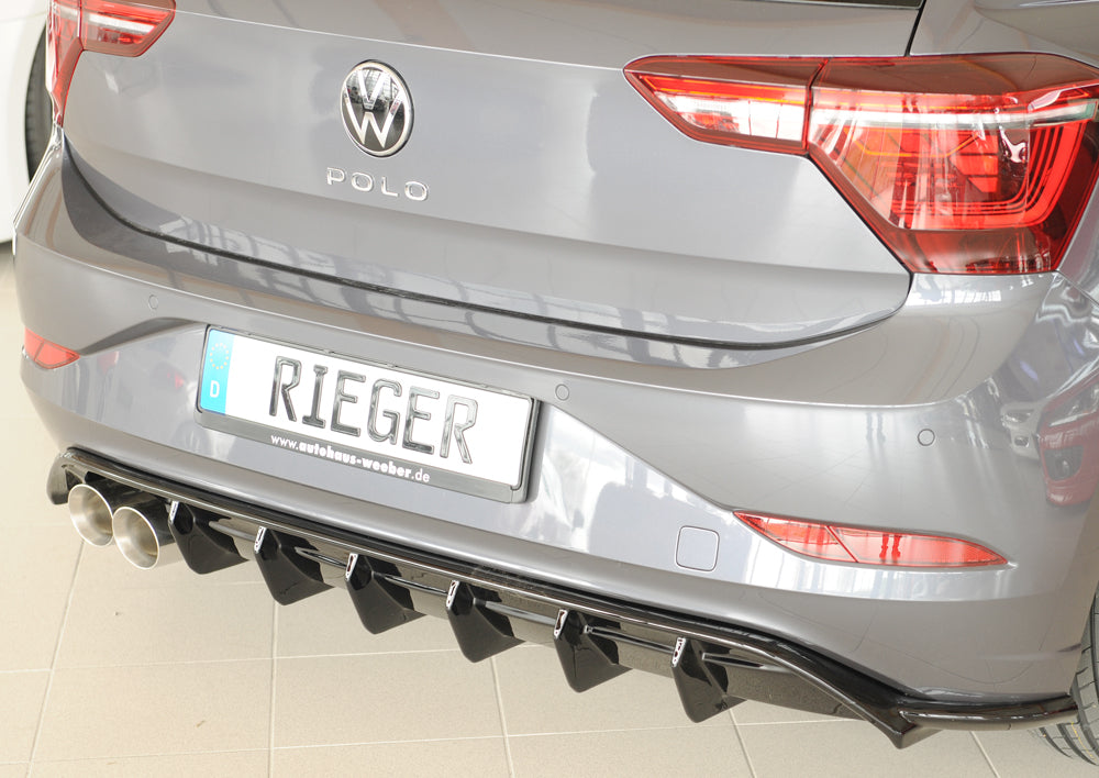 Rieger Diffuser VW Polo GTI AW 2017-2020 - Hoogglans Zwart