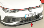 Rieger Front Splitter VW Golf MK8 GTI Clubsport 2020+ - Hoogglans Zwart